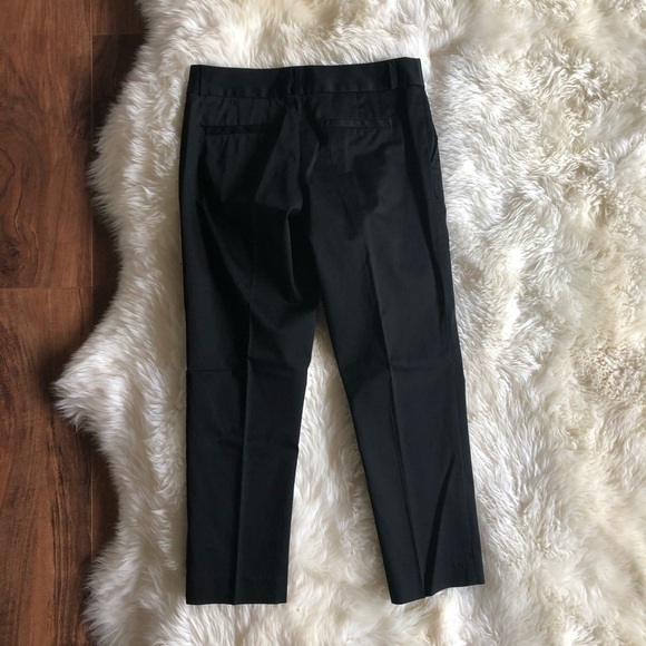 Banana Republic Black Sateen Crop Cotton Pants 2 - Picture 7 of 8